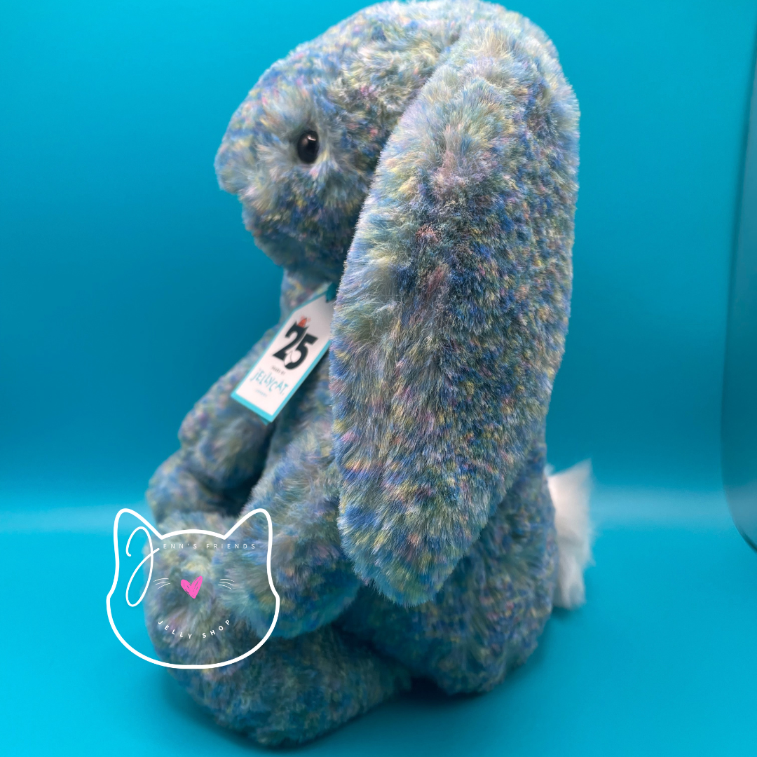 AUTHENTIC Jellycat BASHFUL LUXE BUNNY AZURE 25th Anniversary