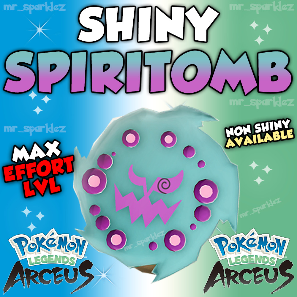 Can you get shiny Spiritomb in Pokemon Arceus?