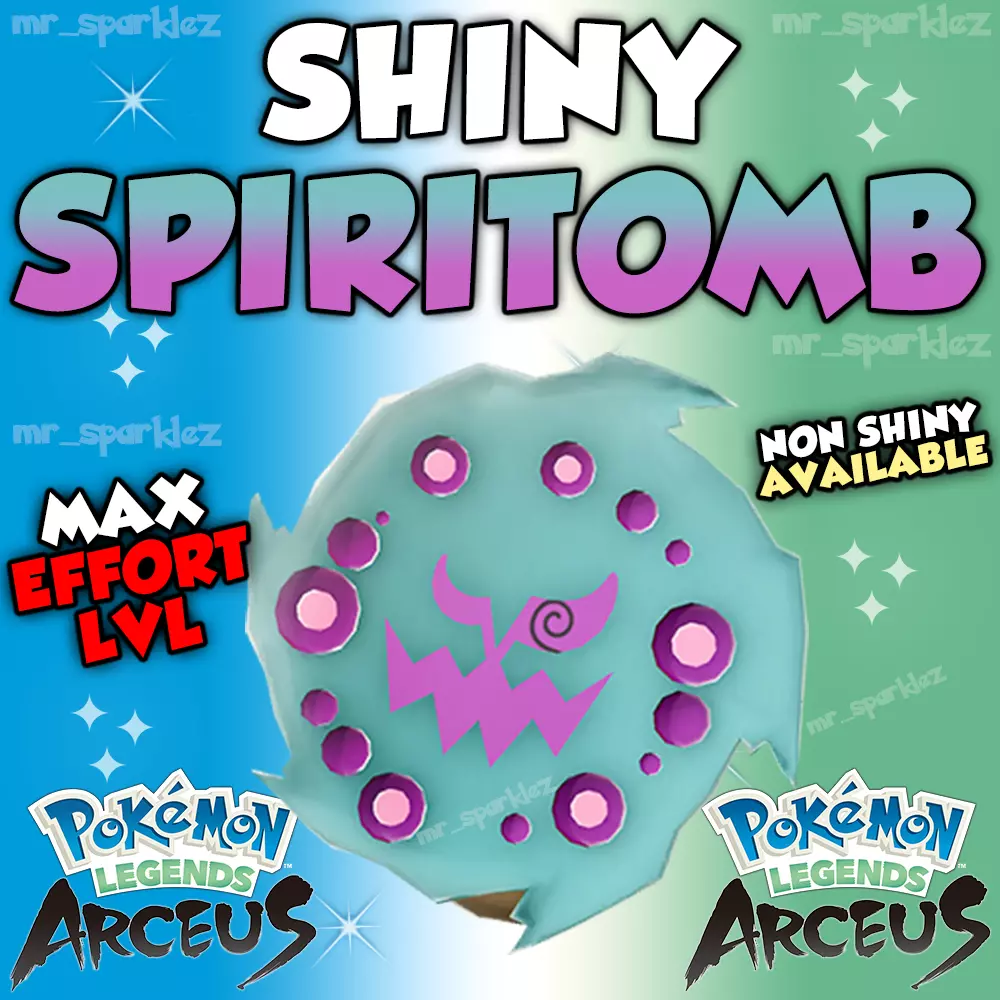 ✨ SHINY SPIRITOMB ✨ MAX EFFORT ✨ Shiny Pokemon Legends Arceus ✔️ FAST  SHIPPING