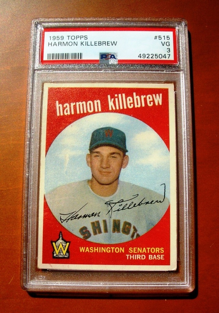 1959 Topps #515 Harmon Killebrew WASHINGTON NATIONALS ~ PSA 3
