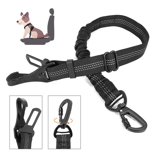Dog Car Harness Seat Belt Crash Tested Restraint Latch Buckle Pet