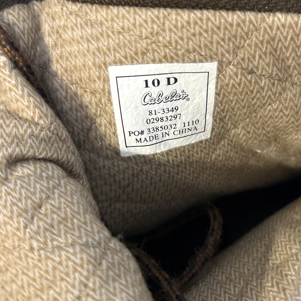 Cabelas Boots Men's Sz 10 D Dry Plus Thinsulate Hunting Boots Tall Style 81-3349 - Image 3 of 4