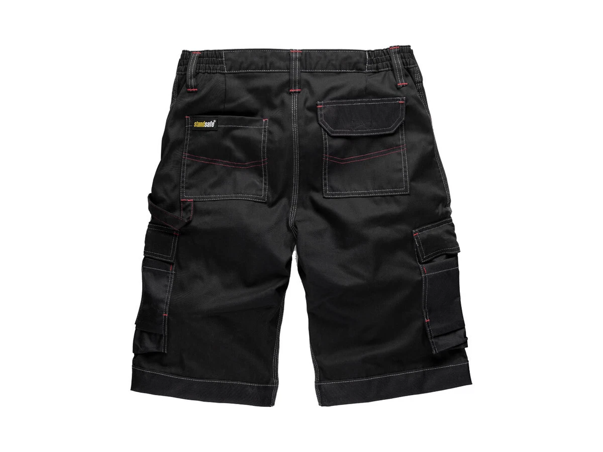 Standsafe Blackhawk Pro Work Shorts Pockets Black Grey 30W 32W 34W 36W 38W 40W