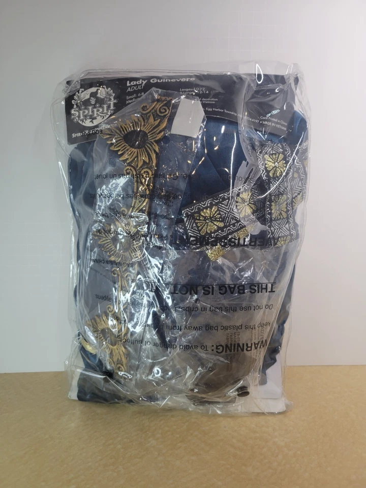 Brand New Lady Guinevere Renaissance Adult Costume (Teal) - Image 2 of 2