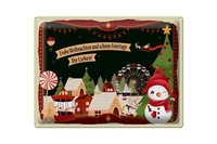 Blechschild Spruch Frohe Weihnachten Ihr Lieben Geschenk Deko 40X30 Cm