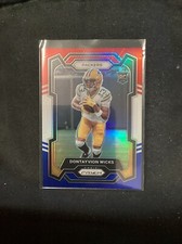2023 Panini Prizm Dontayvion Wicks #333 Red White & Blue Prizm Rookie        A32