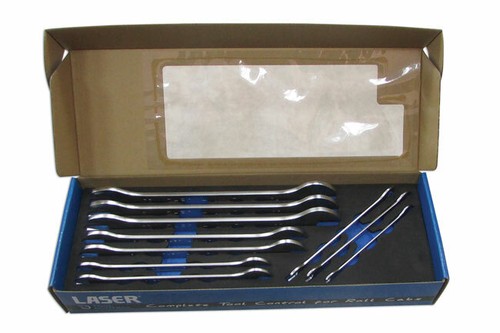 Laser 6996 10 Piece Ultra Thin Metric Spanner Set TSP4 - Picture 7 of 12