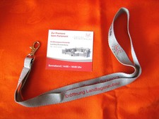 Potsdam, opening new state parliament building 2014, ticket and lanyard