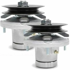 2 Spindles Pulley Assembly Set 38" Deck John Deere AM108925 170 175 Hydro LX176