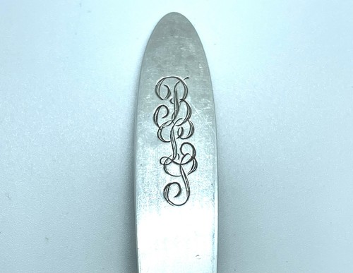 Georg Jensen Denmark Cactus Old Mark Salad Set 8" Fancy Mono - Picture 2 of 4