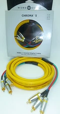 WireWorld Chroma 5  3 meter Component video cable Wire World