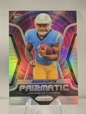 2025 Panini Prizm OMARION HAMPTON ROOKIE SILVER PRIZMATIC #9 Chargers RC