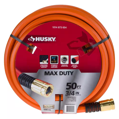 #ad 3 4 In. Dia X 50 Ft. Husky Max Duty Garden Hose $69.72