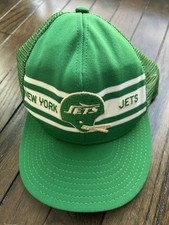 Vintage & Used 1980s New York Jets AJD Superstripe Snapback Hat Trucker Cap NFL