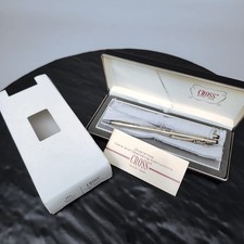 Cross 3001 Sterling Silver Ballpoint Pen Pencil Set Vintage Litton Box