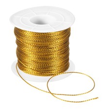 109 Yard Metallic Cord,1mm 0.04inch Dark Gold Ornaments Strings