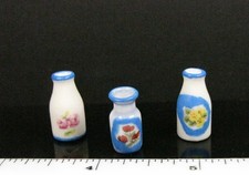 Mini Vases (Set of 3) 3/4"H. Handcrafted Porcelain