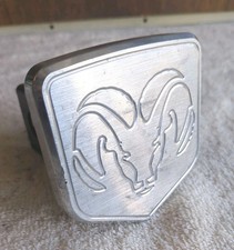Vintage Dodge Ram Logo Hitch Cover Billet