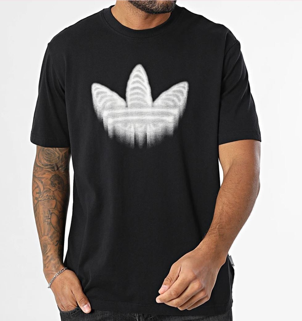 NEW MEN'S ADIDAS ORIGINALS HALLOWEEN SKELETON TREFOIL SHIRT ~SIZE