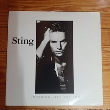 Sting Nothing Like the Sun 2x Vinyl LP Record Original 1987 with insert