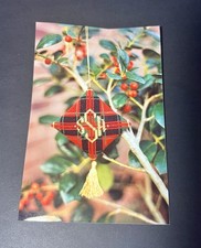 HAND PAINTED NEEDLEPOINT ORNAMENT CANVAS W/ MONOGRAM SPACE, ASSOCIATED TALENTS