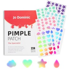 224 Counts Cute  Fashion Stars Pimple Patches for Face, Hydrocolloid Acne Pa...