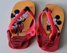 Baby Havainas Disney Mickey Mouse  Baby Flip Flops Thongs Size 21 Uk 5