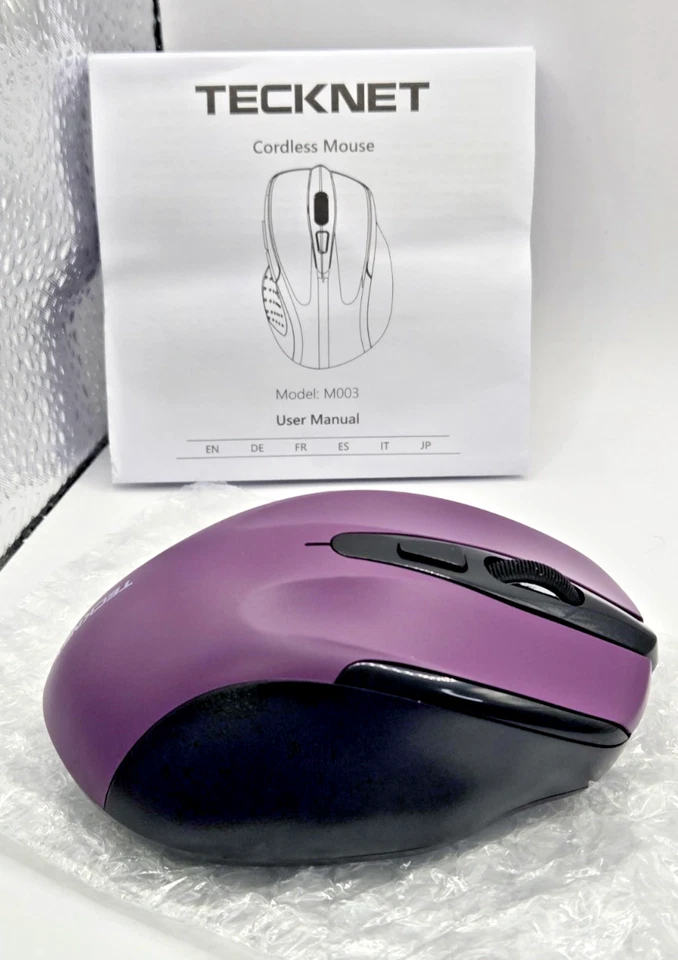 Tecknet Wireless Cordless Optical Mouse M003 Purple - Image 4 of 4