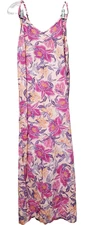 Old Navy Tie-Back Tropical Floral Print Maxi Slip Dress Size Large