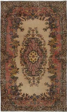 3'11" x 6'7" Traditional Vintage Hand Knotted Oriental Carpet Wool Area Rug