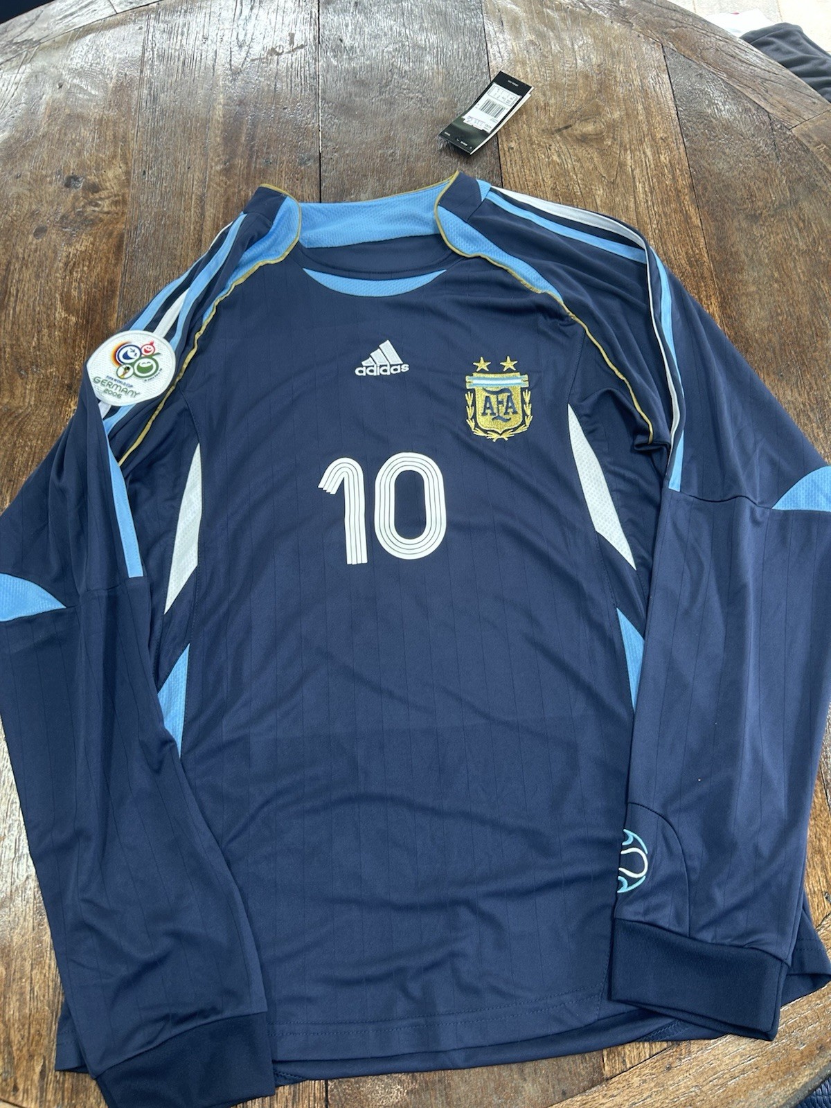 adidas Argentina Lionel Messi #10 Men’s M Soccer Jersey Blue Light Blue White