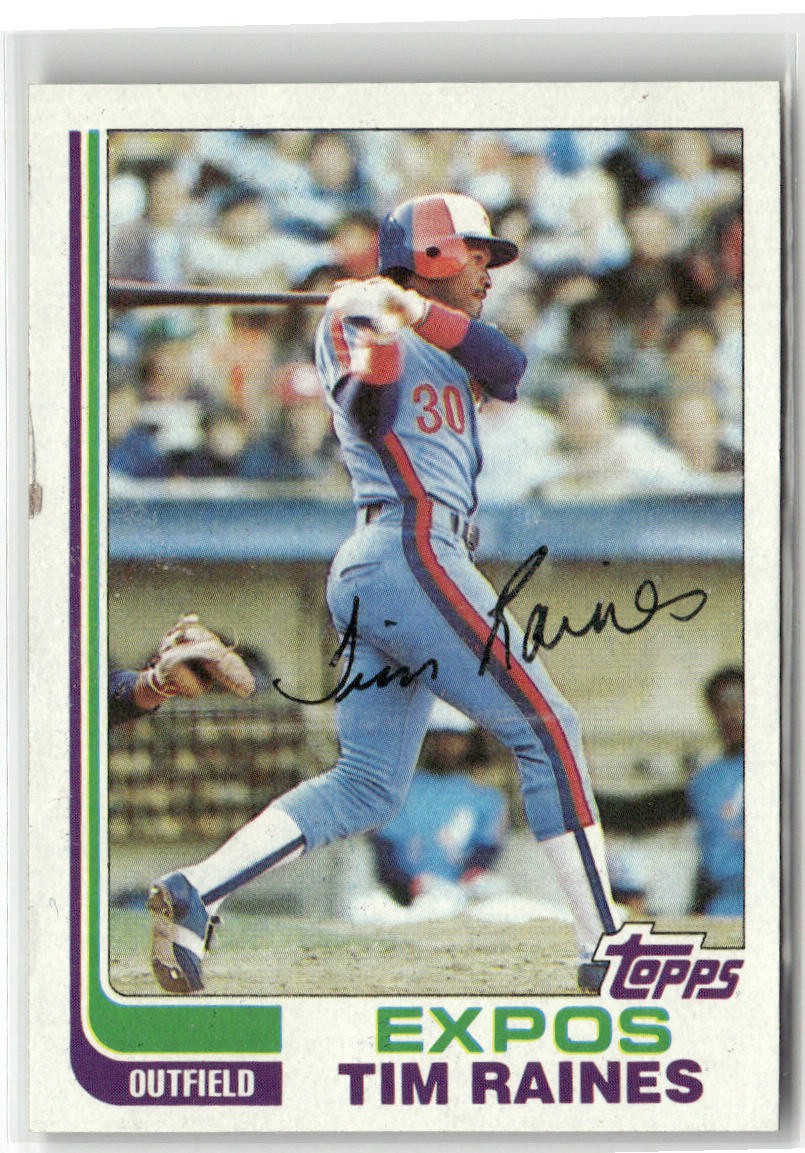 1982 TOPPS #70 TIM RAINES MONTREAL EXPOS