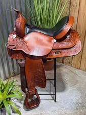 16" CIRCLE Y High Horse Mineral Wells Western Trail Saddle  Full Bar  CLEAN 