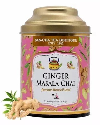 Sancha Tea Boutique, Ginger Masala Chai, 25 Tea Bags