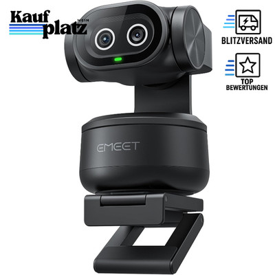 PTZ-Kamera Dual-Kamera 4K KI-Tracking 3 Mikrofone Gestensteuerung für Streaming