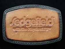 RI05105 VINTAGE 1970s  SEDGEFIELD WITH THE PHYSICAL FIT  ADVERTISEMENT BUCKLE