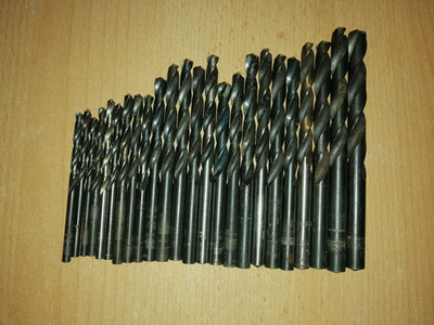 HSS Spiralbohrer  Metallbohrer Konvolut Titex von 3,5-9,5mm 24 stück
