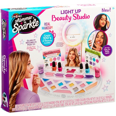 Shimmer and Sparkle Beauty Studio Make-up kreatives Spielset beleuchtet Alter 8+