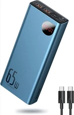 Baseus Power Bank, 65W 20000mAh Laptop Portable Charger, Fast Charging USB