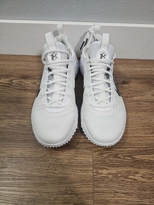 Size 10 - Nike Huarache 9 Elite TF LAX White Black for sale online
