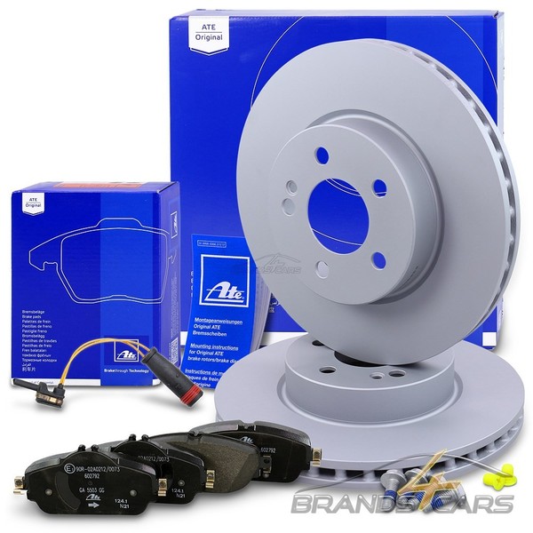 ATE Bremsscheiben +BelÄGe+Kontakt Vorne FÜR Mercedes C-KLASSE W205 E-KLASSE W213-image