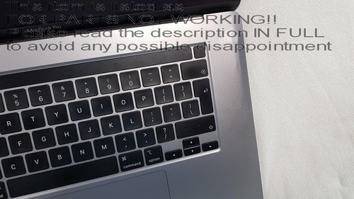PIÈCES ENLEVÉES ! Ordinateur portable Apple MacBook Pro 2019 Touch Bar 16" - Photo 9/21