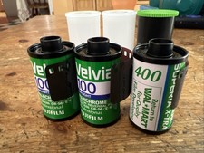 2 Rolls Fuji Velvia 100 36x, 1 Roll Superia 400 24x