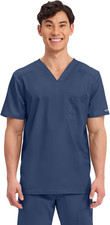Cherokee Scrub for Men'S Tuckable V-Neck Top with 1 Chest Pocket, Pen Slot, Ultr