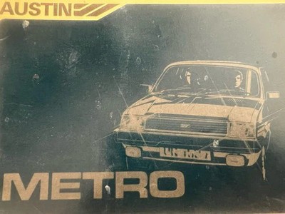   Austin Metro Anleitung Auto Verwendung Wartung Italienisch Original Vintage