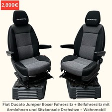 Fiat Ducato Jumper Boxer Fahrersitz + Beifahrersitz Sitz Armlehne Drehsitze