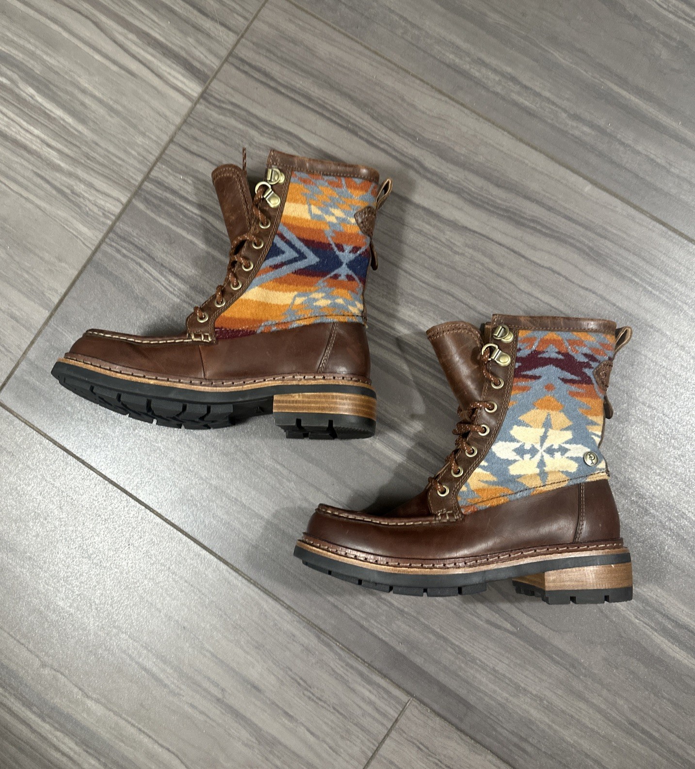 Pendleton Clarks Collaboration High Ankle Leather… - image 2