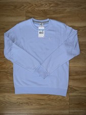 Image of Nike Sportswear Crew Neck Sweatshirt Jumper UK M Blue Light Marine 637902 548