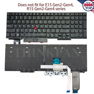 New US Keyboard for Lenovo Thinkpad E480 E490 E580 E14 E15 E16 Gen Series 123456