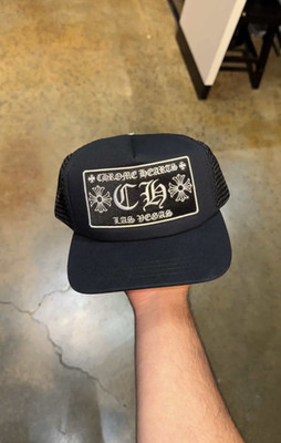 Chrome Hearts Las Vegas Trucker Hat Black - CH Gothic Patch Snapback Exclusive
